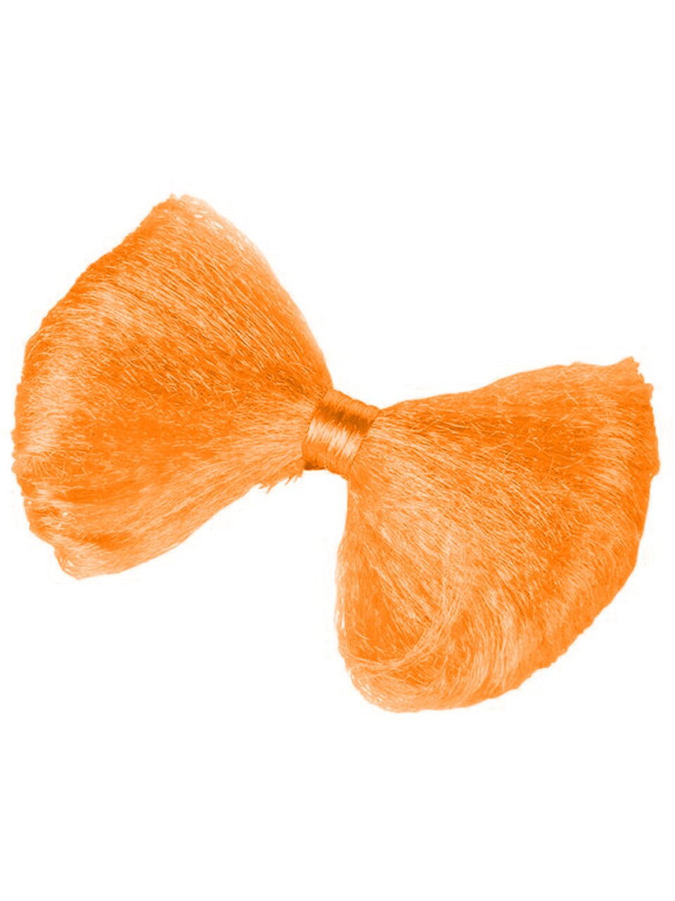 Cute Neon Orange Rave Dance Party Club Hair Bow Tie Barrette Costume Accessory